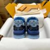 sy_no_EF67E459B6BECD36F88525F71DD10496_7 Louis Vuitton LV Trainer Blue Monogram Denim Retro Sneakers