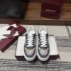 sy_no_EFDC9E6CA573DBE35C6CF00931E319C2_0 Gucci Re-Web Sneaker in Beige/Blue GG Canvas with Blue & Grey Leather Trim