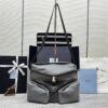 sy_no_F05CBD4E24080BC1578D7F8D75BD080E_0 Gray Recycled Nylon Utility Messenger Crossbody Bag