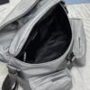 sy_no_F05CBD4E24080BC1578D7F8D75BD080E_7 Gray Recycled Nylon Utility Messenger Crossbody Bag