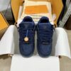 sy_no_F05E67B0FCA133E169F6EA423C6C7B2D_1 Louis Vuitton LV Skate Navy Blue Denim Retro Skate Sneakers