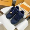sy_no_F05E67B0FCA133E169F6EA423C6C7B2D_2 Louis Vuitton LV Skate Navy Blue Denim Retro Skate Sneakers