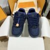 sy_no_F05E67B0FCA133E169F6EA423C6C7B2D_3 Louis Vuitton LV Skate Navy Blue Denim Retro Skate Sneakers