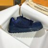 sy_no_F05E67B0FCA133E169F6EA423C6C7B2D_5 Louis Vuitton LV Skate Navy Blue Denim Retro Skate Sneakers