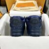 sy_no_F05E67B0FCA133E169F6EA423C6C7B2D_8 Louis Vuitton LV Skate Navy Blue Denim Retro Skate Sneakers