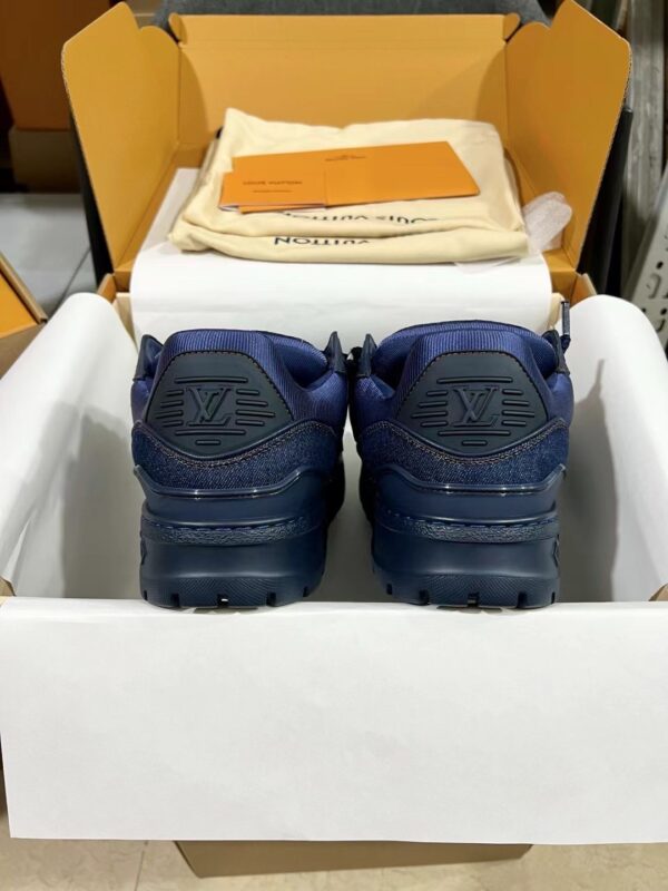 sy_no_F05E67B0FCA133E169F6EA423C6C7B2D_8 Louis Vuitton LV Skate Navy Blue Denim Retro Skate Sneakers