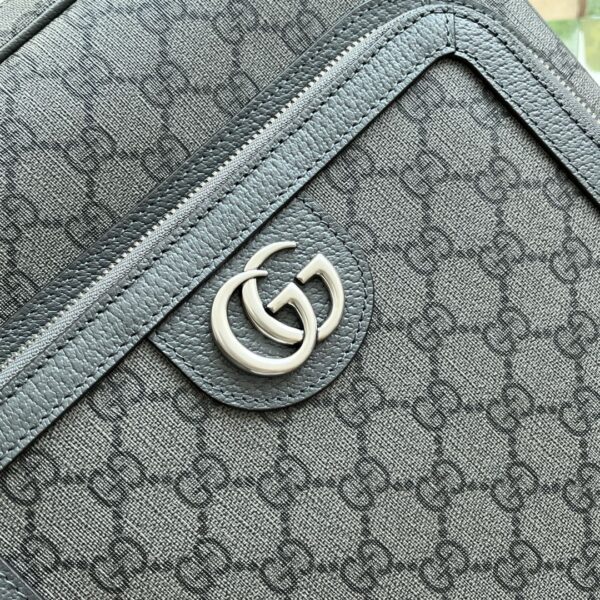 sy_no_F0DCBA73FC46317FBC992D4962BA355F_5 Gucci Ophidia GG Supreme Vertical Backpack – Gray & Black