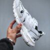 All-White Retro Outdoor Dad Sneakers