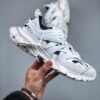 All-White Retro Outdoor Dad Sneakers