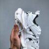 All-White Retro Outdoor Dad Sneakers