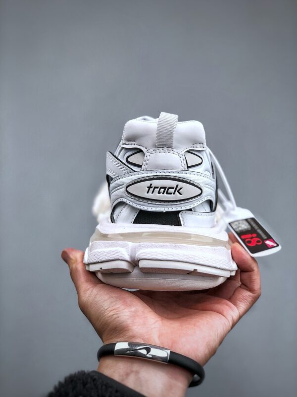 All-White Retro Outdoor Dad Sneakers