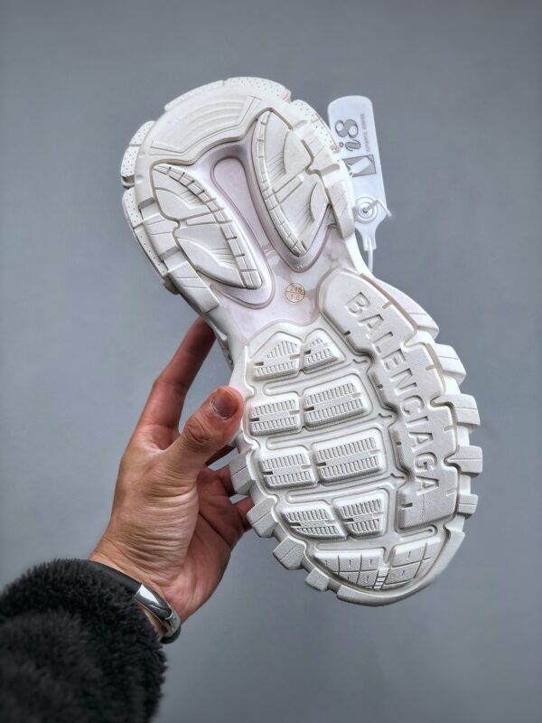 All-White Retro Outdoor Dad Sneakers