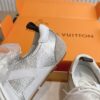 sy_no_F170B403272174C90452268B8290C50B_5 Louis Vuitton Metallic Silver Pearl Bow Ribbon Thin-Sole Sneakers