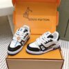 Louis Vuitton LV Trainer Black, White & Royal Blue Retro Sneakers