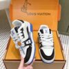 Louis Vuitton LV Trainer Black, White & Royal Blue Retro Sneakers