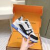Louis Vuitton LV Trainer Black, White & Royal Blue Retro Sneakers