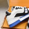 Louis Vuitton LV Trainer Black, White & Royal Blue Retro Sneakers