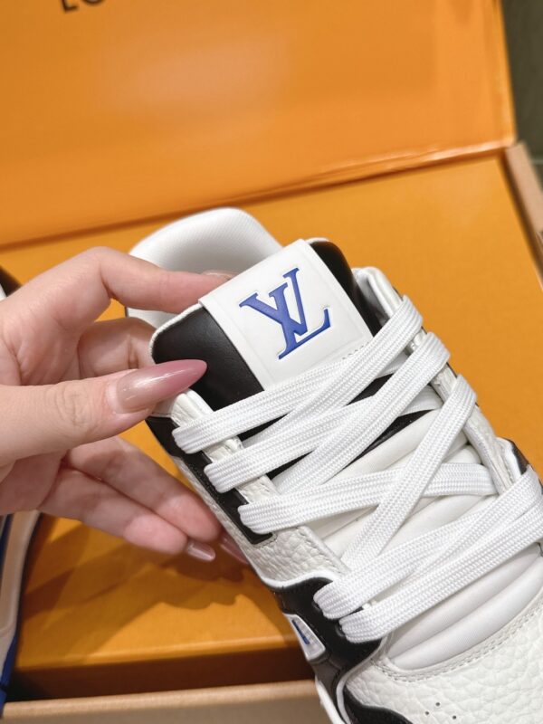 Louis Vuitton LV Trainer Black, White & Royal Blue Retro Sneakers