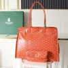 sy_no_F2A3ADEAE143C3DCD0A4C1671A0B3C89_0 Orange Goyardine Hardy Small Commuter Tote