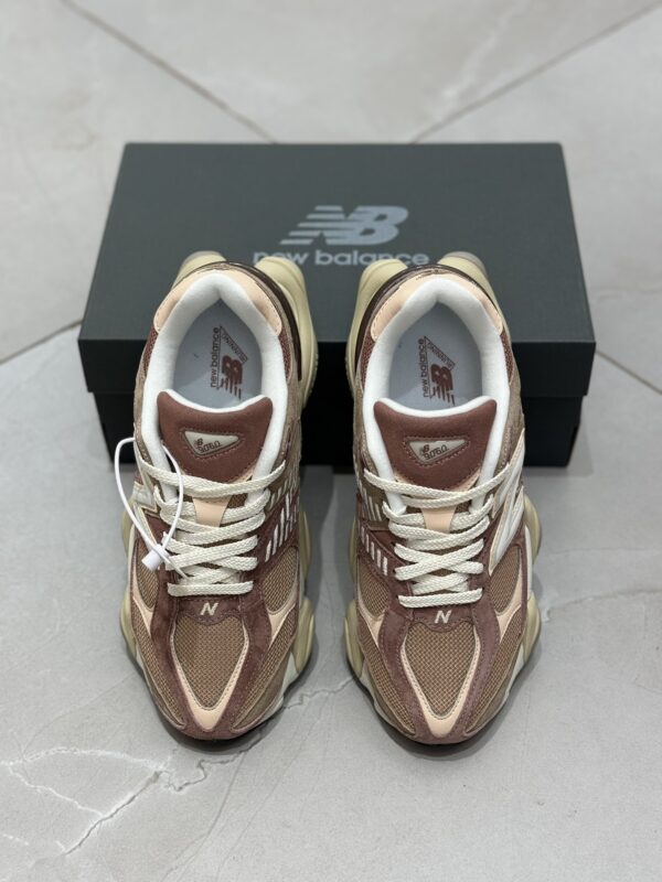 sy_no_F3E0455EBD74D972E161023B7CFFF61A_3 Brown & Dusty Pink 9060 Retro Sneakers