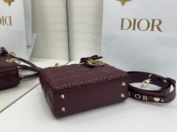 sy_no_F3FF714ADCC0C5F1C177AF131D35A7DE_5 Lady Dior My ABCDior Mini Bag – Burgundy Lambskin