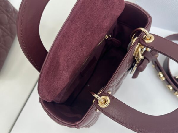 sy_no_F3FF714ADCC0C5F1C177AF131D35A7DE_7 Lady Dior My ABCDior Mini Bag – Burgundy Lambskin