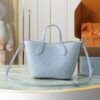sy_no_F482DF1384FE5C5EA569109A07896545_2 Ice Blue Mahina Perforated Leather Tote Bag