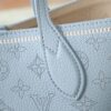sy_no_F482DF1384FE5C5EA569109A07896545_4 Ice Blue Mahina Perforated Leather Tote Bag