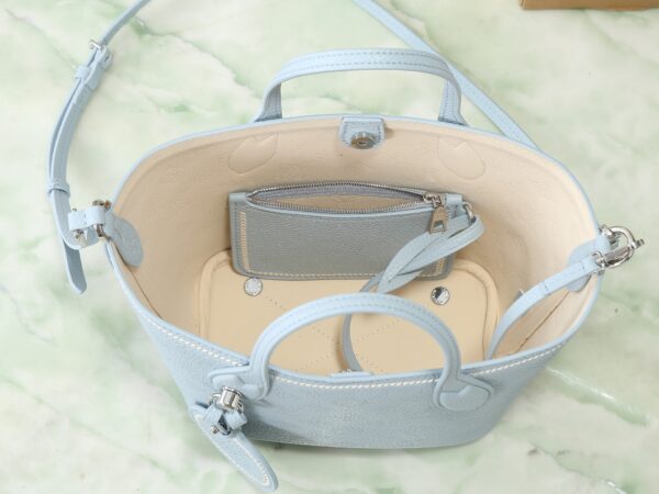 sy_no_F482DF1384FE5C5EA569109A07896545_6 Ice Blue Mahina Perforated Leather Tote Bag