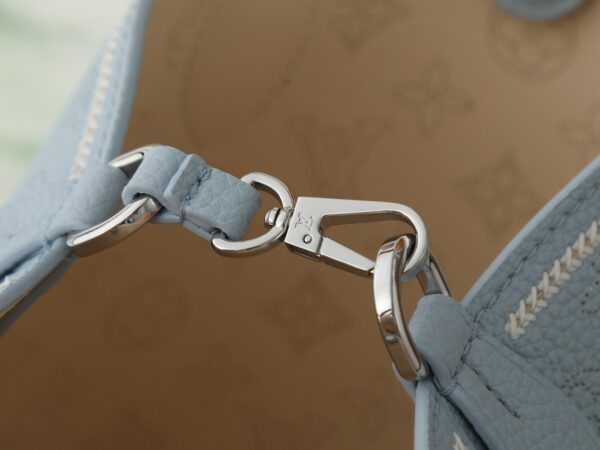 sy_no_F482DF1384FE5C5EA569109A07896545_8 Ice Blue Mahina Perforated Leather Tote Bag
