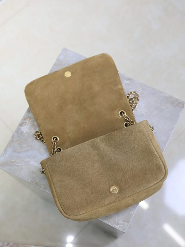 sy_no_F5014F63CF5002161C603E94617EAB83_6 YSL Jamie Mini Shoulder Bag – Brown Suede
