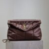 YSL Loulou 35cm Quilted Lambskin Bag – Coffee Brown