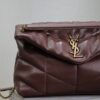 YSL Loulou 35cm Quilted Lambskin Bag – Coffee Brown