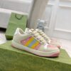 sy_no_F5F3671D9B89F27AE782991ADD11B014_0 Cream, Pink & Monogram Retro Sneakers