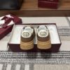 sy_no_F6003CBE59D16B093FDDC5EADEA472A7_5 Gucci Re-Web Sneaker in Beige & Ebony GG Supreme Canvas with Brown Leather Trim