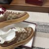 sy_no_F6003CBE59D16B093FDDC5EADEA472A7_7 Gucci Re-Web Sneaker in Beige & Ebony GG Supreme Canvas with Brown Leather Trim