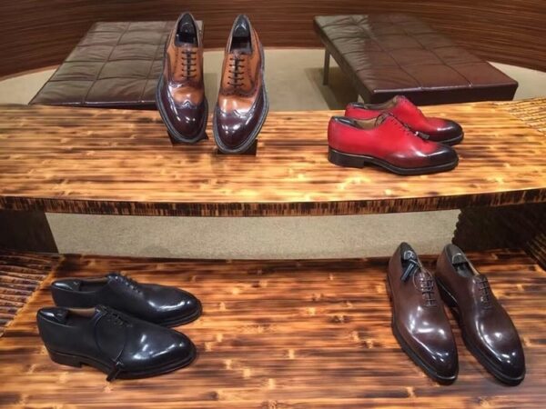 sy_no_F603D130039E0690ACC92B543689672D_1 Vintage Chestnut Brown Patina Leather Oxford Shoes