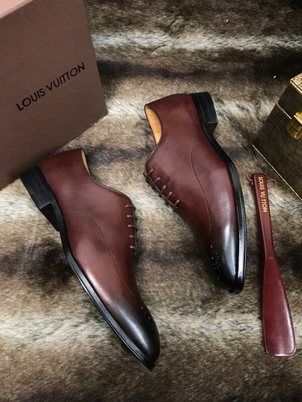 sy_no_F603D130039E0690ACC92B543689672D_2 Vintage Chestnut Brown Patina Leather Oxford Shoes