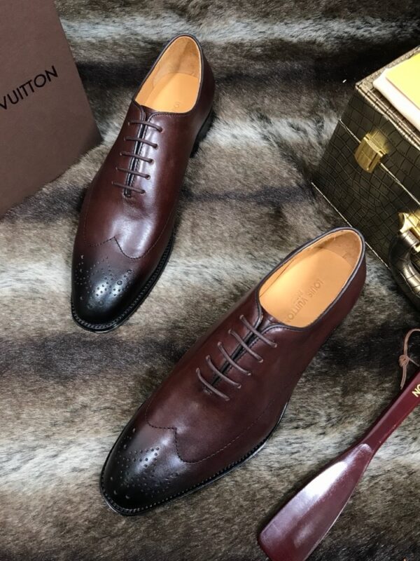 sy_no_F603D130039E0690ACC92B543689672D_4 Vintage Chestnut Brown Patina Leather Oxford Shoes