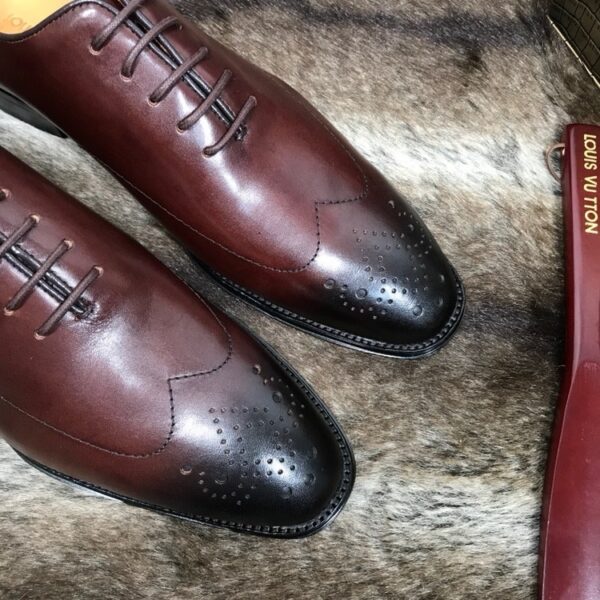 sy_no_F603D130039E0690ACC92B543689672D_6 Vintage Chestnut Brown Patina Leather Oxford Shoes