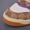 sy_no_F645BD6973DA408B815F048F5F2617CF_5 Gucci Screener Sneaker in Beige/Ebony GG Canvas with Purple Leather Accents & Green/Red Web Stripe