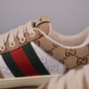 sy_no_F645BD6973DA408B815F048F5F2617CF_7 Gucci Screener Sneaker in Beige/Ebony GG Canvas with Purple Leather Accents & Green/Red Web Stripe