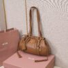 sy_no_F6B1C2C2887FFAD613BB3E85D55364D9_3 Brown Archive-Inspired Drawstring Ruched Shoulder / Underarm Bag
