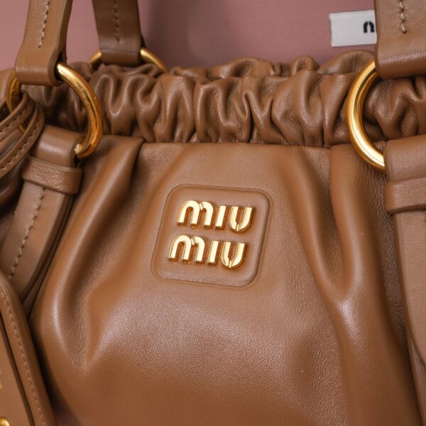sy_no_F6B1C2C2887FFAD613BB3E85D55364D9_5 Brown Archive-Inspired Drawstring Ruched Shoulder / Underarm Bag