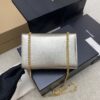 YSL Kate Medium Bag – Embossed Leather & Silver Gold