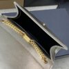 YSL Kate Medium Bag – Embossed Leather & Silver Gold