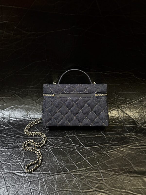 sy_no_F7326654DB9F60B9B015358774FEE849_1 Classic Quilted Denim Box Bag – Deep Blue