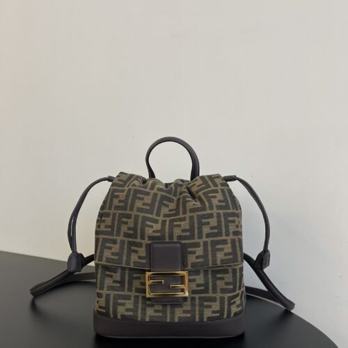 Fendi FF Monogram Drawstring Mini Backpack