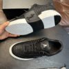sy_no_F85463574ED27270584A0B89886274BB_4 Black Croc-Embossed Leather 3D Logo Low-Top Sneakers