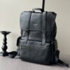 Prada Large Leather Handheld Backpack – Black